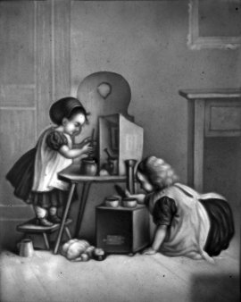 HPM 343 - Kinder mit Puppengeschirr