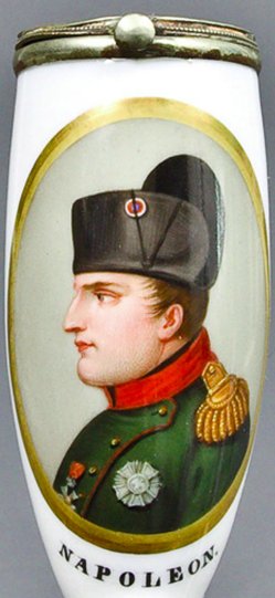 Heinrich Anton Dähling (1773-1850), Napoleon I., Porzellanmalerei, Pfeifenkopf, B0005