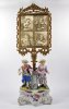 Lithophanie – Lichtschirmständer, Porzellan, Bronze vergoldet, H. 46 cm; um 1850, D1652