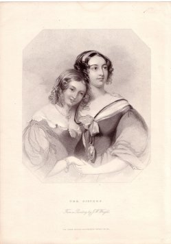 Albert Henry Payne (1812-1902), Stahlstich, „The Sisters“, nach Wright, D1224
