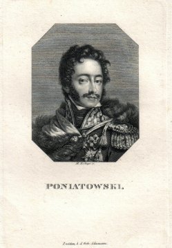 Johann Martin Esslinger (1793-1841), Poniatowski, Kupferstich, D1766