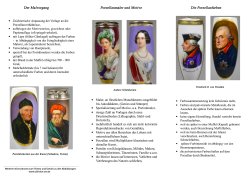 Faltblatt zur Ausstellung Portraits hinten