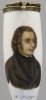 Johannes Ronge (1813-1887), Porzellanmalerei, Pfeifenkopf, D1160
