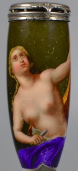 Francesco Trevisani (1656-1746), Lucretia, Porzellanmalerei, Pfeifenkopf, D1903