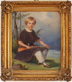D0003-2 Kind mit Gewehr