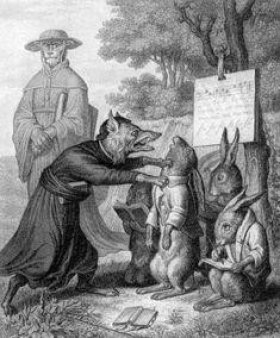 Julius Schnorr, Zeichnung, Reinecke Fuchs, Gesang 1, nach W. v. Kaulbach, D2104-1