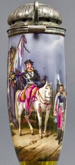 Dietrich Monten (1799-1843), Finis Poloniae, Porzellanmalerei, Pfeifenkopf, B0012