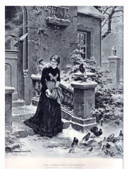 Fotogravüre, „Die Försterstochter“ nach H. Werner 1883, D1216