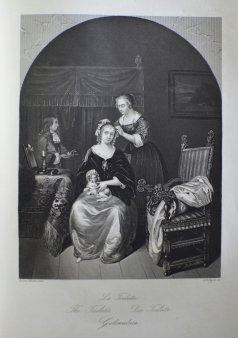 Albert Henry Payne (1812-1902), Die Toilette, Stahlstich, nach Netscher, D1611-82