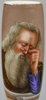 Uebe Weisheit u. Tugend, Porzellanmalerei, Pfeifenkopf, D1948