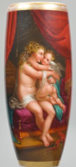 Antonio da Correggio (1489-1534) Amor mit Venus, Porzellanpfeifenkopf, D1959