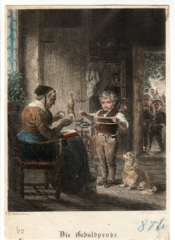 William Colley Wrankmore, Die Geduldprobe, Stahlstich, nach H. Kretzschmer, D2125