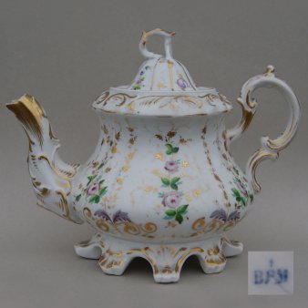 Buckauer Porzellanmanufaktur, Teekanne um 1842, D0967-259-32