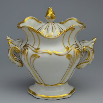 Buckauer Porzellanmanufaktur, Zuckerdose um 1850, D0654-140-02