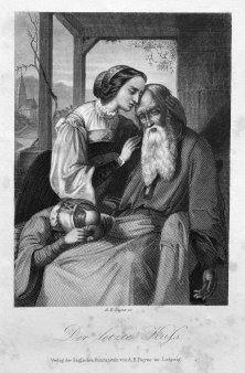 Albert Henry Payne (1812-1902), Der letzte Kuss, Stahlstich, D1302