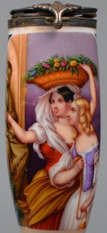 Frühlingserwachen-0, Porzellanmalerei, Biedermeier, D2008